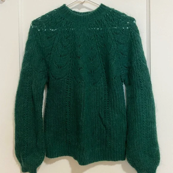 Sezane Paulin Jumper XS GREEN - Picture 2 of 5